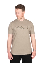 Fox Tričko Ltd LW Khaki Marl T vel. XXL